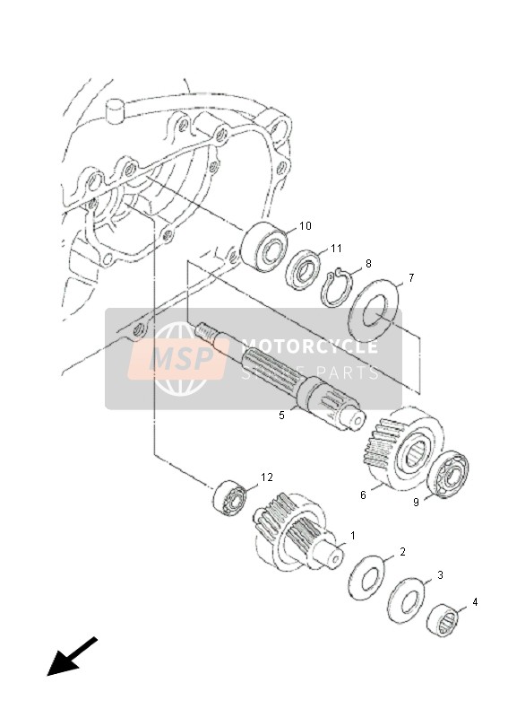 Yamaha NXC125E CYGNUS X 2011 GETRIEBE für ein 2011 Yamaha NXC125E CYGNUS X